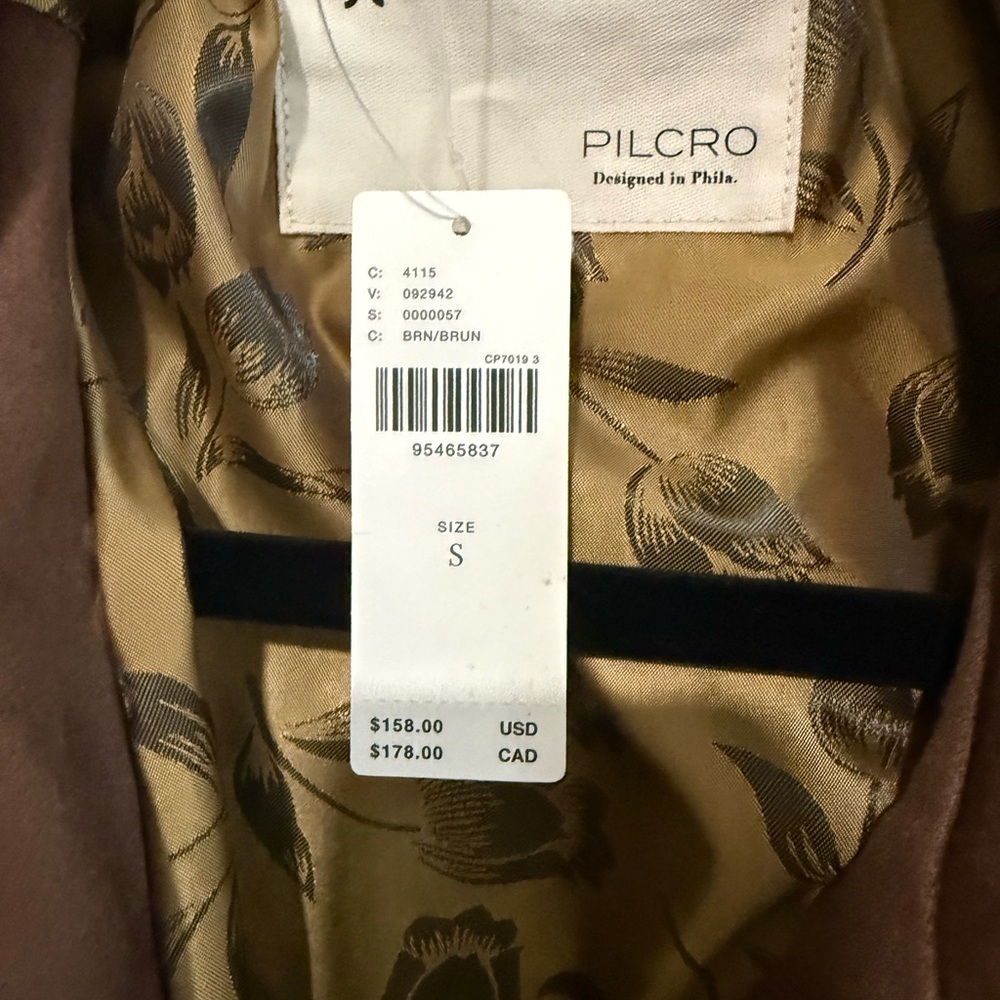 NWT The Tillie Relaxed Faux-Suede Shacket by Pilcro - Picture 5 of 11